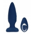 Sensuelle Andii Roller Motion Vibrating Anal Plug - Navy Blue