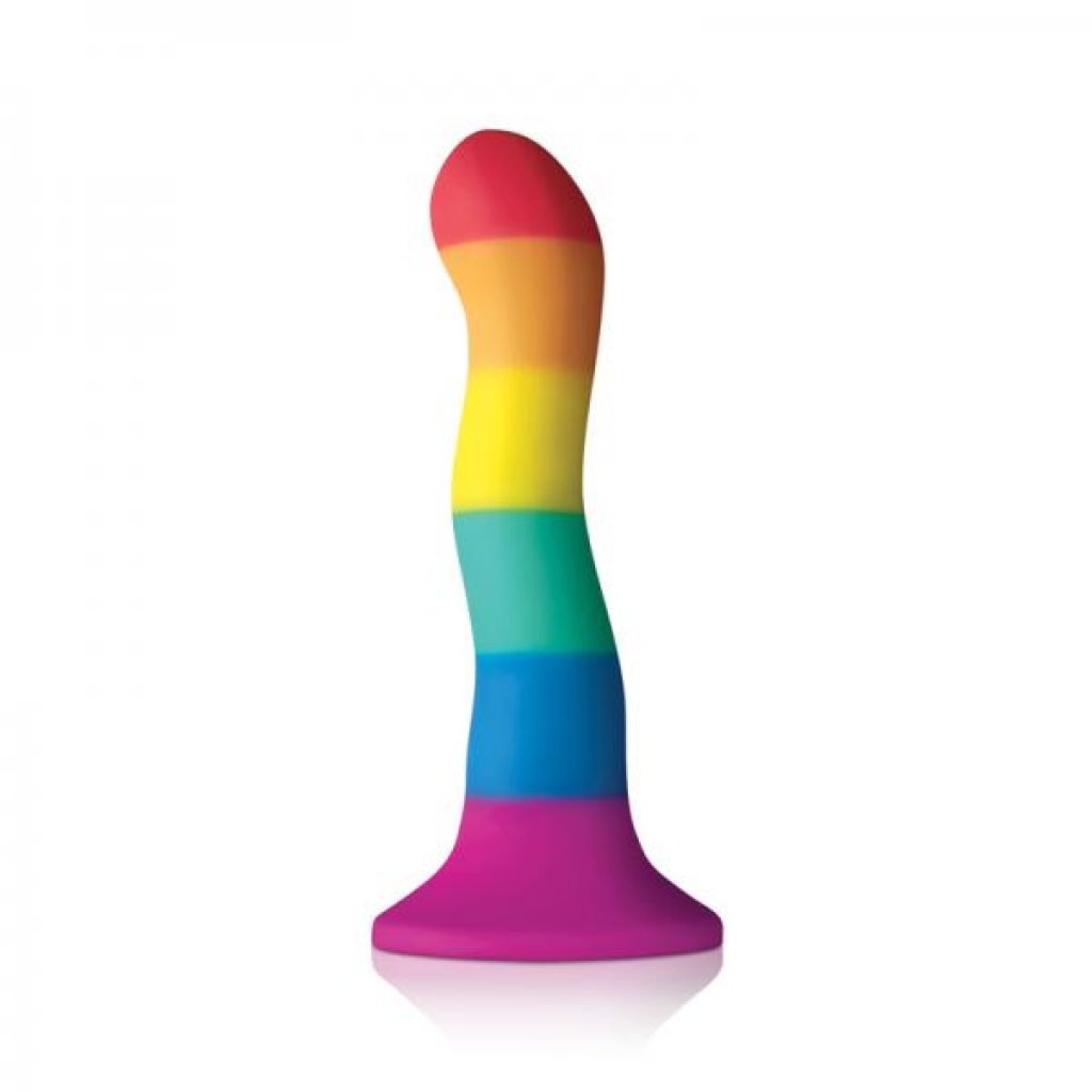 Pride Edition 6 inches Wave Dildo - Rainbow