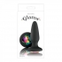 Glams Black Silicone Butt Plug with Rainbow Gem