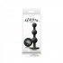 Glams Ripple Rainbow Gem Black Silicone Plug