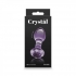 Crystal Gem Purple: Borosilicate Glass Butt Plug