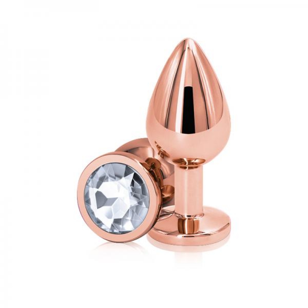 Rear Assets Rose Gold Medium Butt Plug