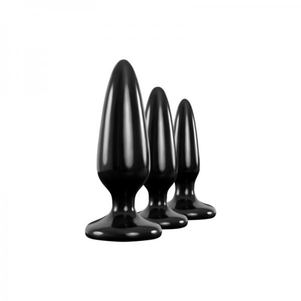 Renegade Pleasure Plug 3 Piece Trainer Kit - Black