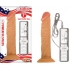 All American Whopper 7 inches Vibrating Dildo Beige