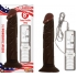 All American Whopper Vibrating 8 Inches Dildo - Brown