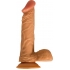 All American Whopper 8-inch Vibrating Dong - Beige