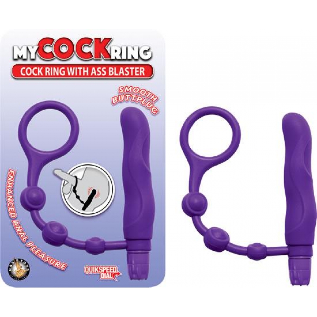 My Cockring with Ass Blaster - Purple