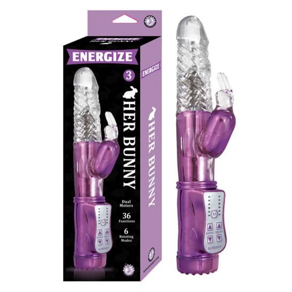 Energize Her Bunny 3: Purple Rabbit Vibrator