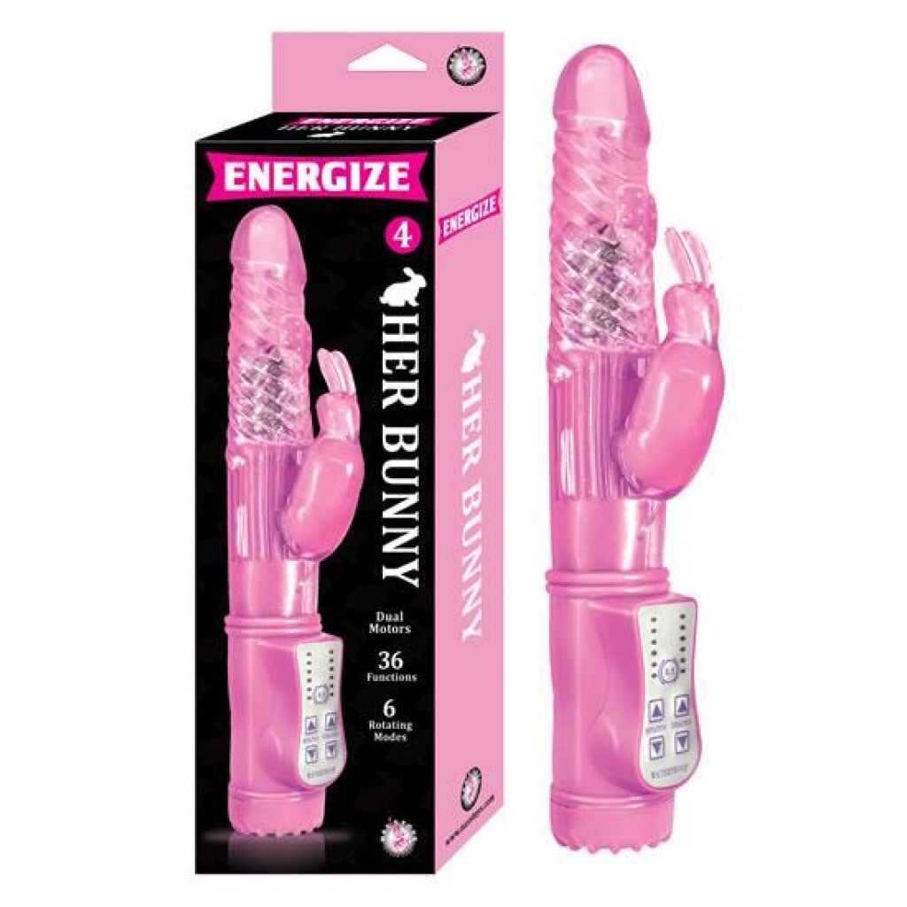 Energize Her Bunny 4 Rabbit Vibrator Pink