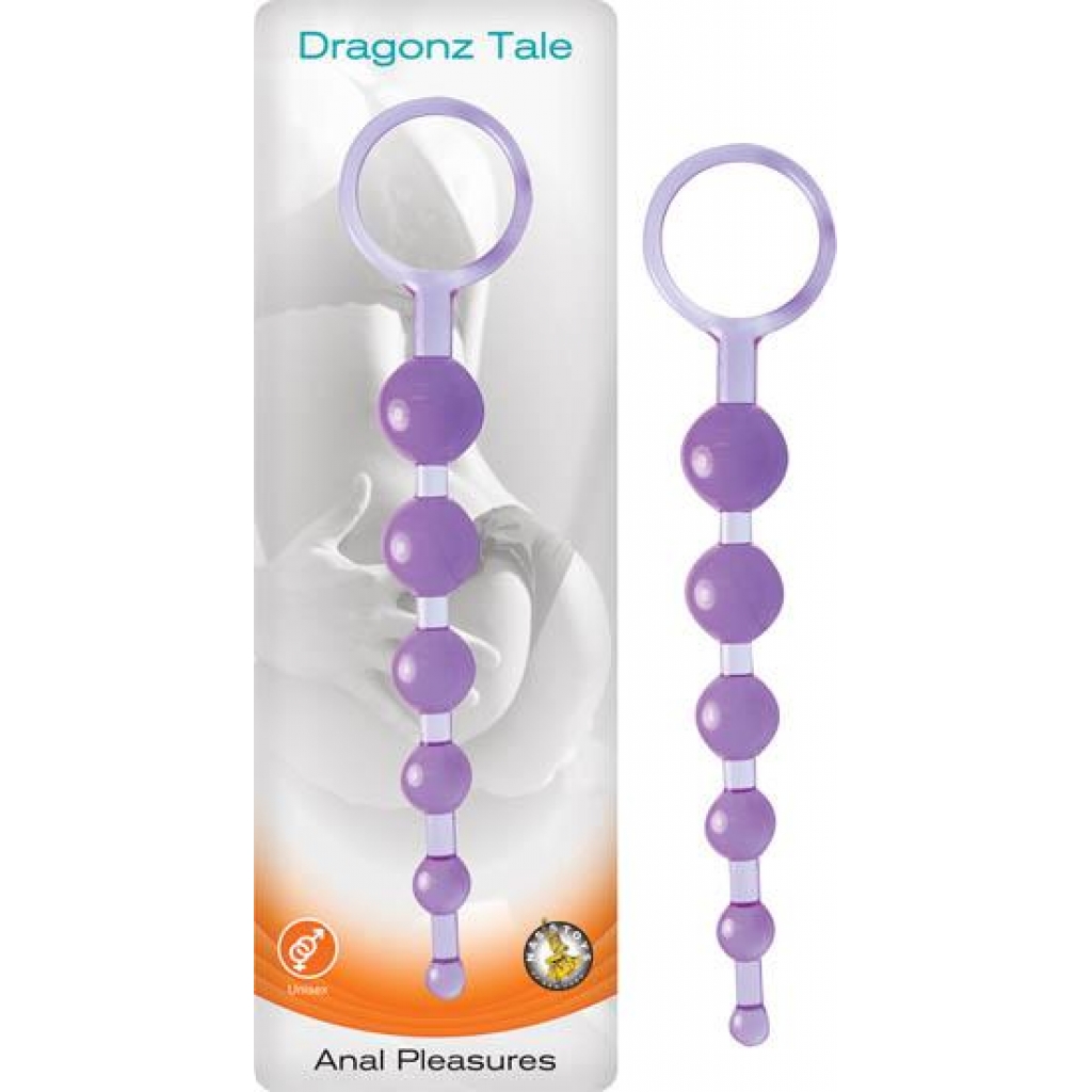 Dragonz Tale Unisex Anal Beads - Stunning Purple Design