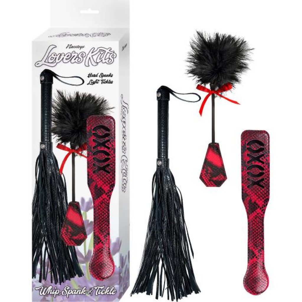 Lovers Kits Whip, Tickle & Paddle Set