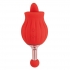 Clit-tastic Rose Bud Dual Massager - Red Floral Design