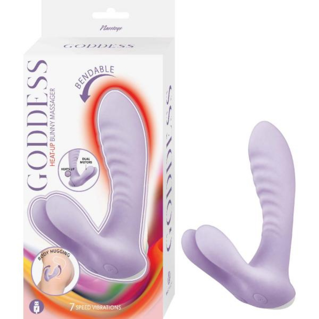 Goddess Heat Up Bunny Lavender Massager Vibrator