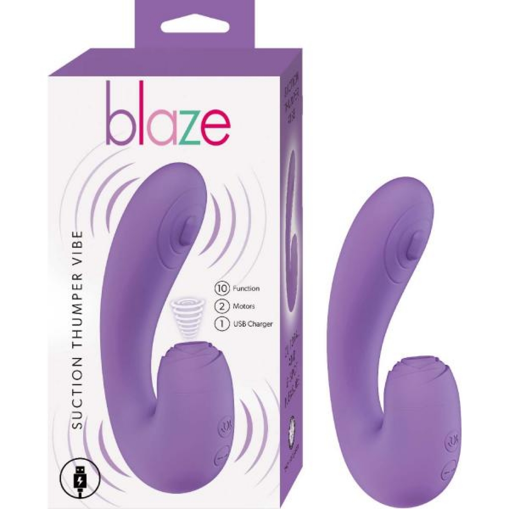 Blaze Suction Thumper Vibe - Lavender