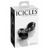 Icicles No. 78 Black Glass Massager Gem End