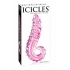 Icicles No 24 Glass Dong - 6 Inches Pink