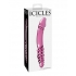 Icicles No 57 Glass Double Dildo Pink