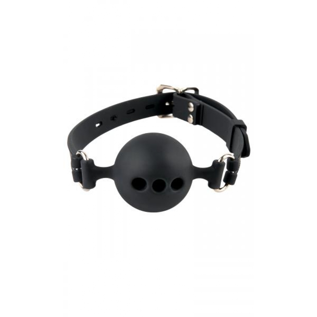 Fetish Fantasy: Black Silicone Breathable Small Ball Gag