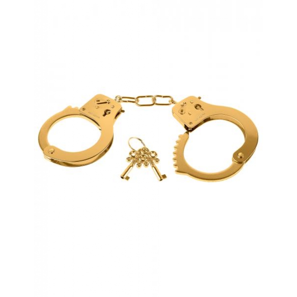 Fetish Fantasy Gold Metal Cuffs - Premium Bondage Experience