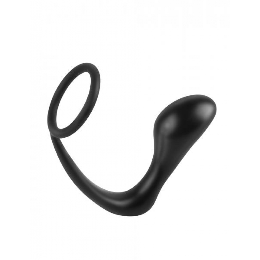 Ass-Gasm Silicone Cockring Plug