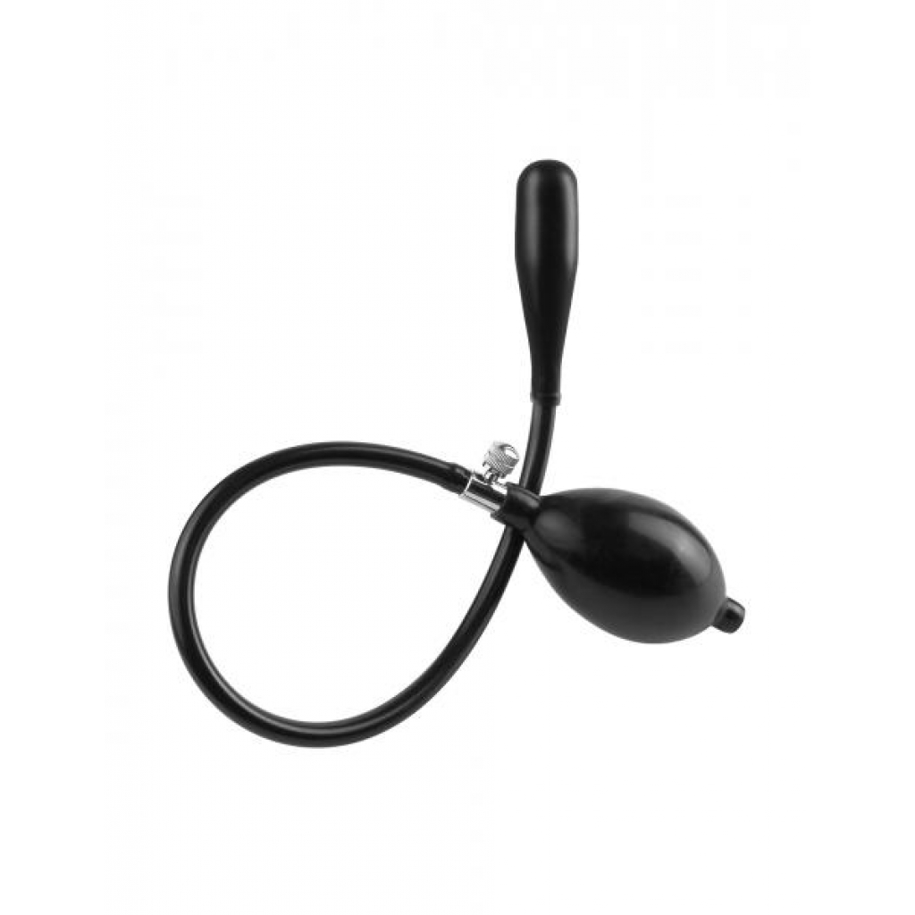 Inflatable Silicone Anal Expander - Black