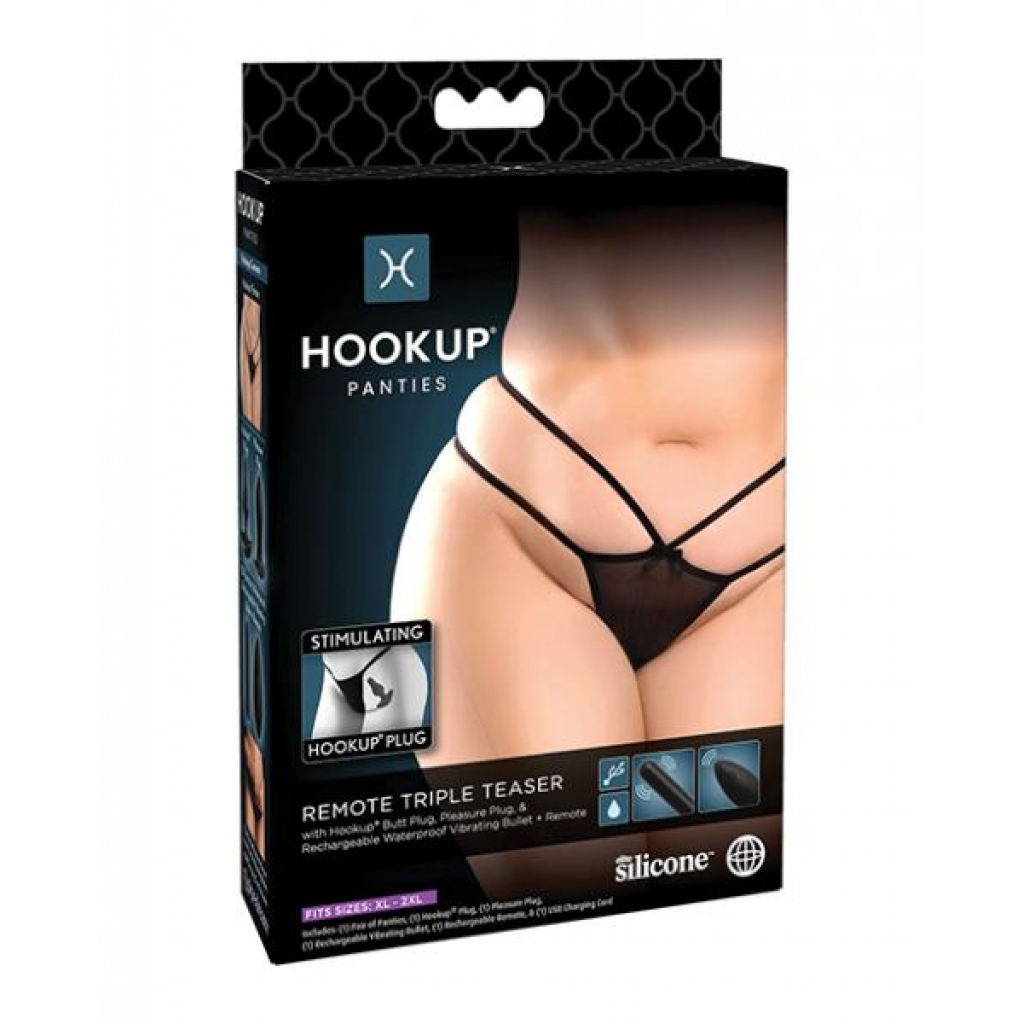 Hookup Panties Triple Teaser XL-XXL - Provocative Play