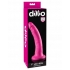 Dillio 7 Inch Slim Dildo - Pink