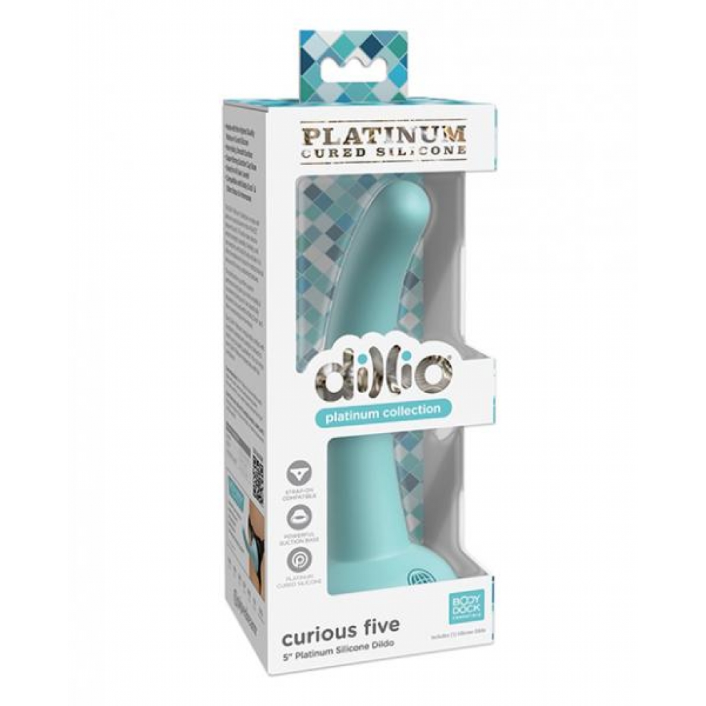 Dillio Platinum 5-Inch Curious Dildo - Teal