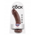 King C*ck 8 Inches Dildo - Brown