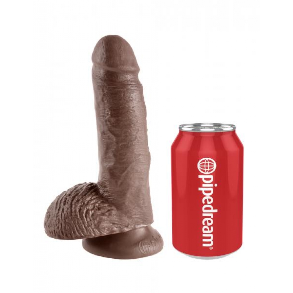 King Penis Realistic Dildo - Brown