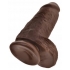 King Penis Chubby 9 Inch Dildo - Brown