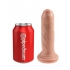 King Penis 6-Inch Uncut Dildo - Beige