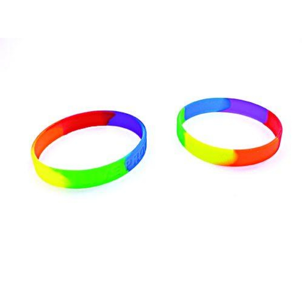 Gaysentials Rainbow Bracelet Set Silicone