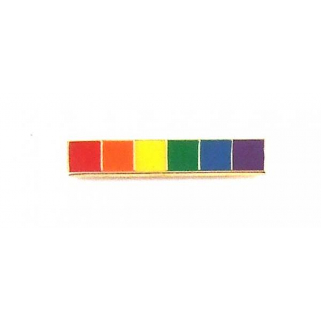 Gaysentials Rainbow Bar Lapel Pin