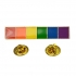 Gaysentials Rainbow Bar Lapel Pin