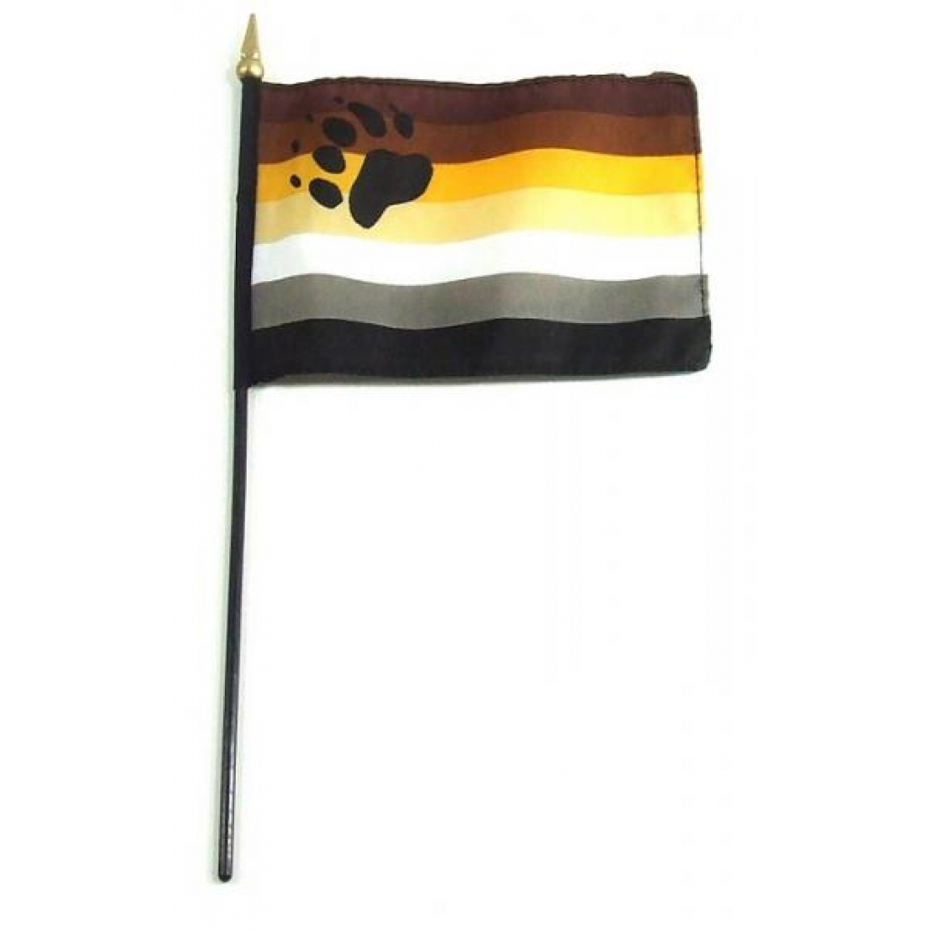 Gaysentials Bear Stick Handheld Flag