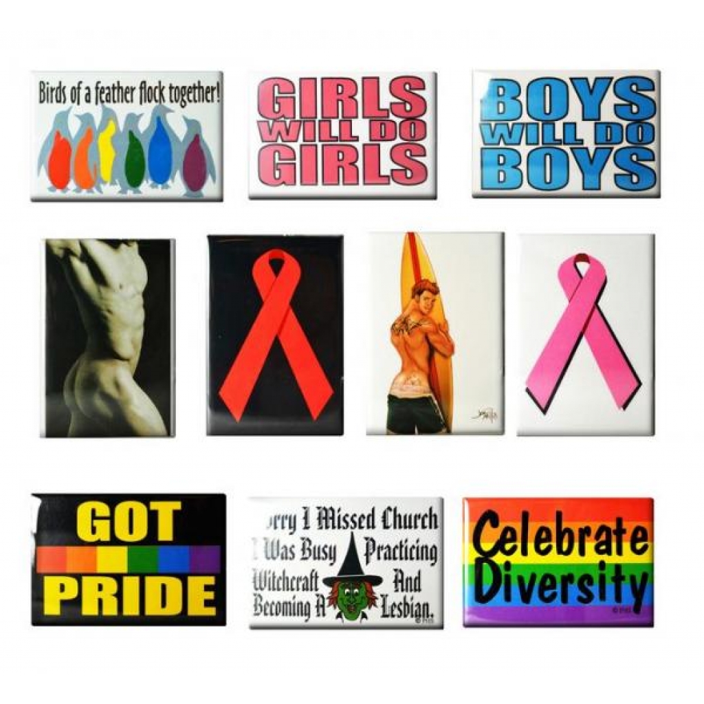 Gaysentials Magnet Pack B - 10 Magnets