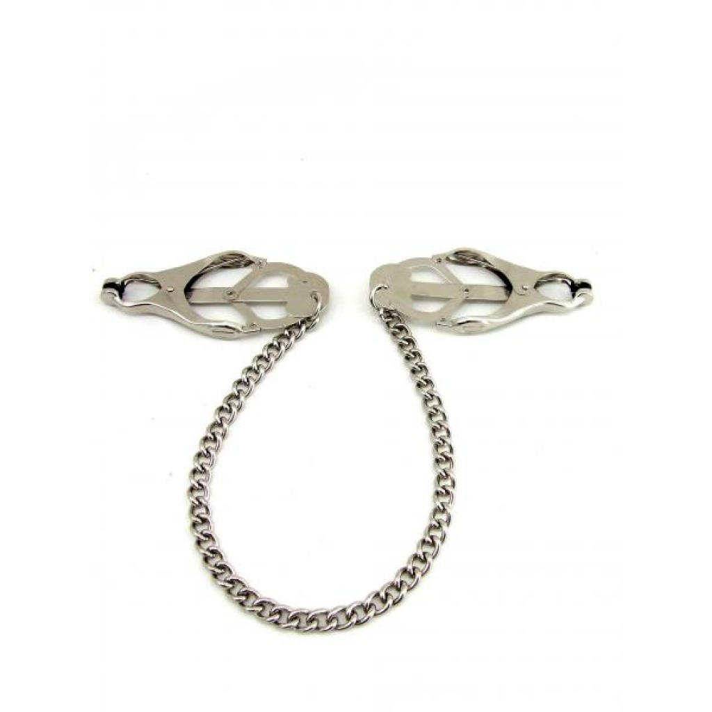 M2M Nipple Clamps with Chain - Chrome