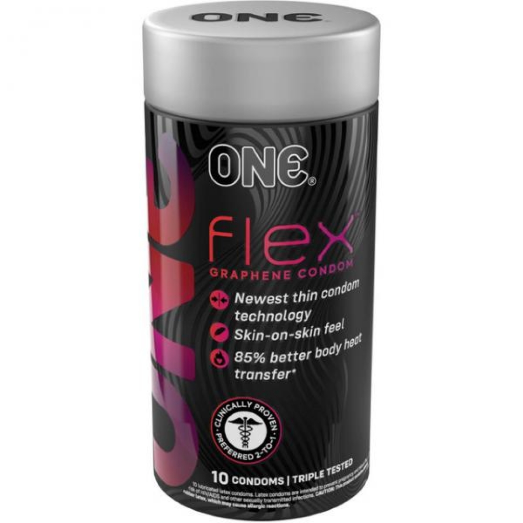 One Flex 10 Count Graphene Latex Condoms