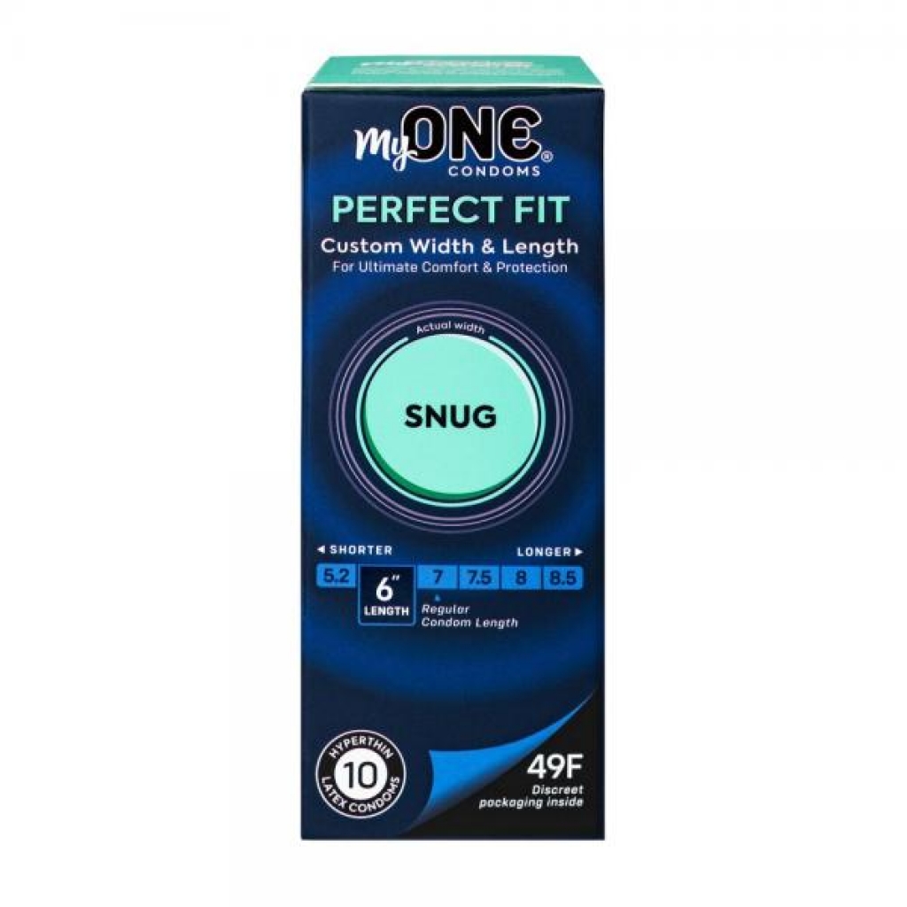 Myone Snug 10 Count Latex Condoms for Ultimate Comfort