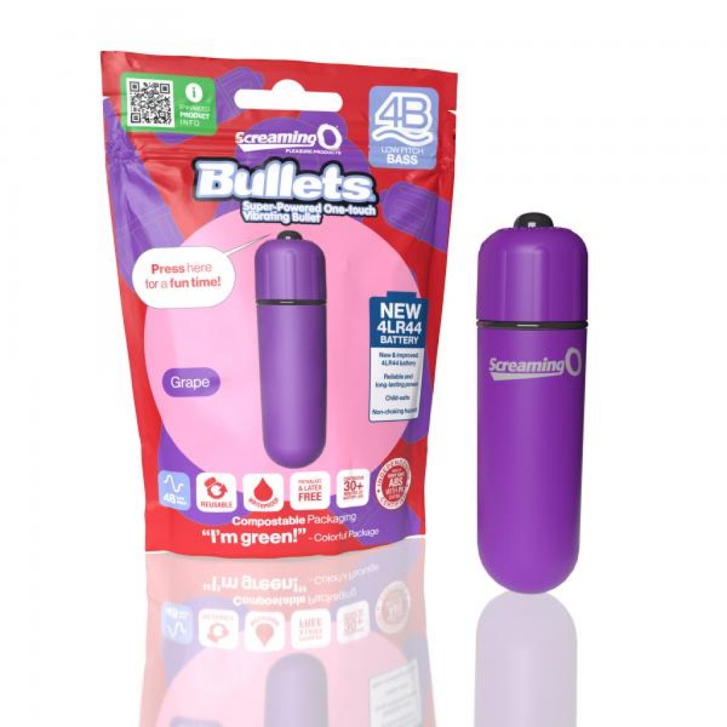 Screaming O 4B Bullet Vibrator - Grape