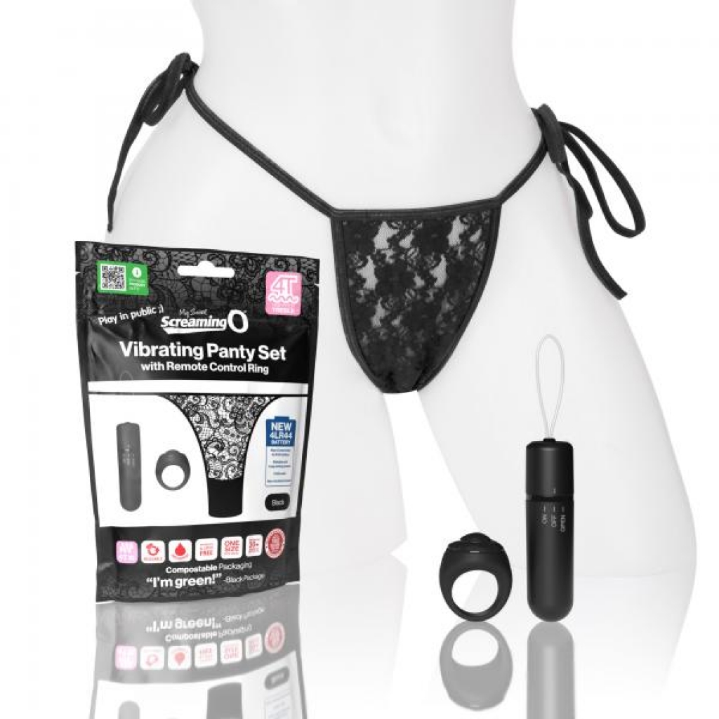 Screaming O My Secret 4T Panty Vibe - Black