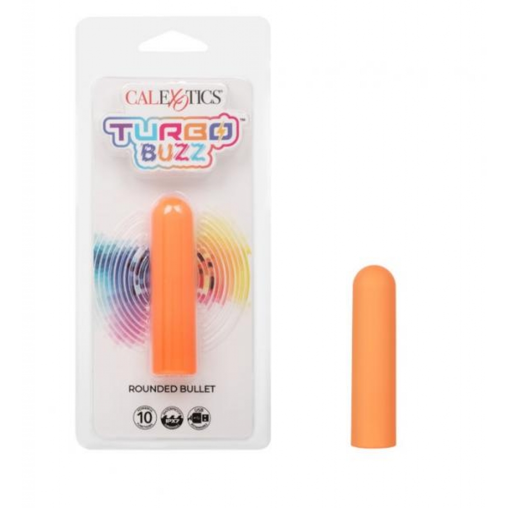 Turbo Buzz Rounded Bullet - Orange Stimulation Device