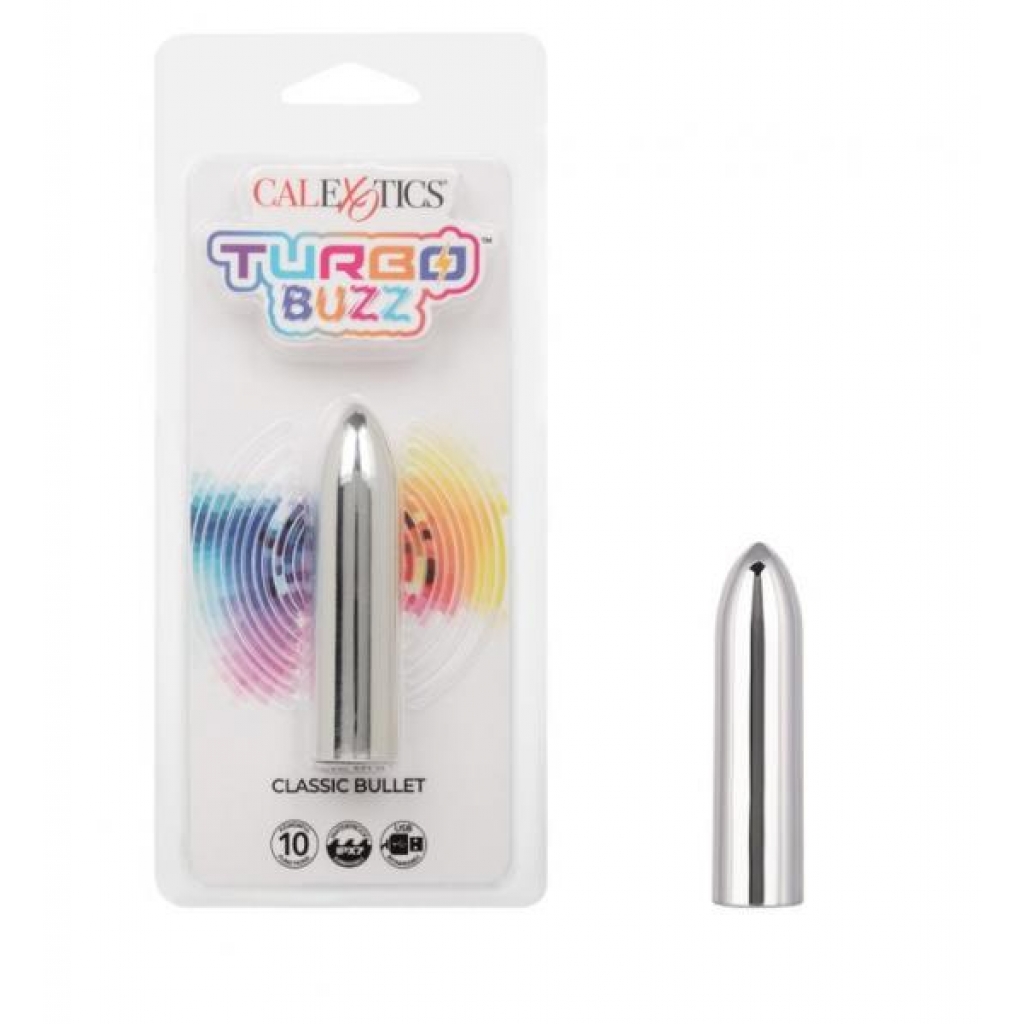 Turbo Buzz Classic Bullet Vibrator in Silver