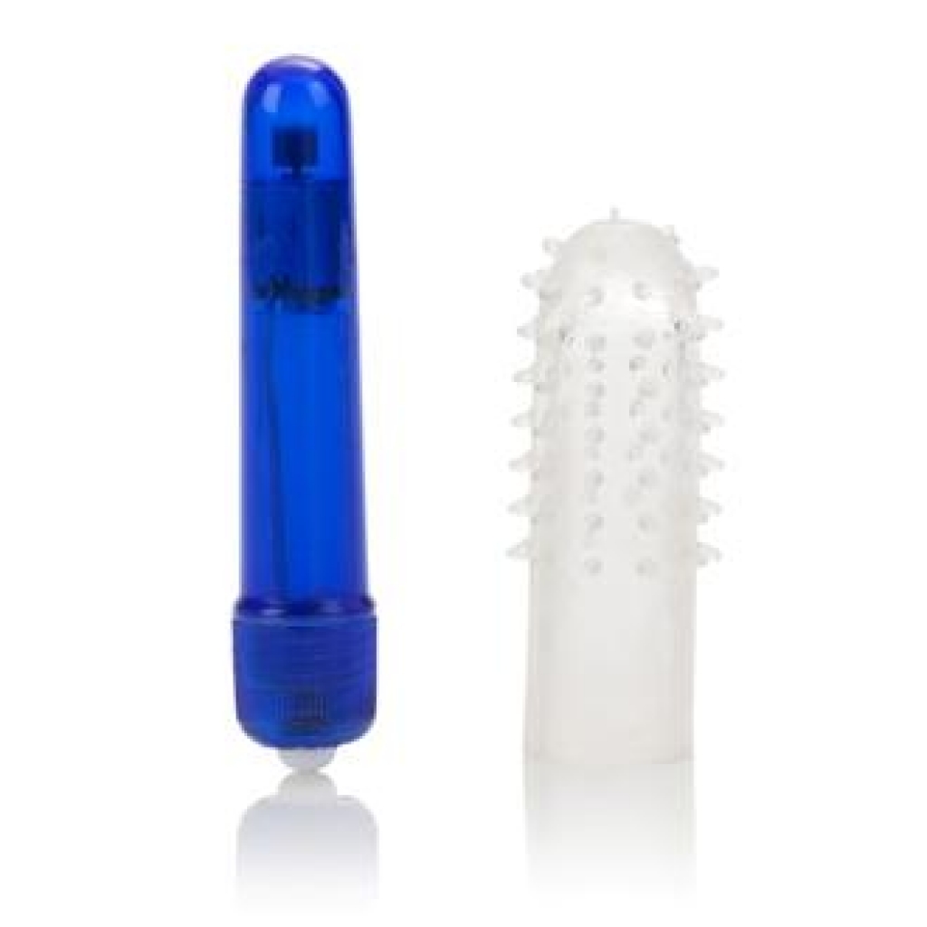 Compact Waterproof Vibrator with Removable Silicone Sleeve