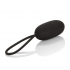 Silicone Remote Rechargeable Egg Vibrator - Black