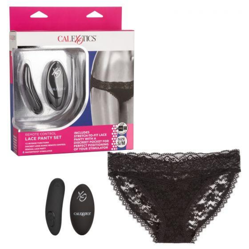 Remote Control Lace Panty Set - S/M