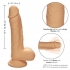 Dual Density Silicone Stud Dildo - Ivory