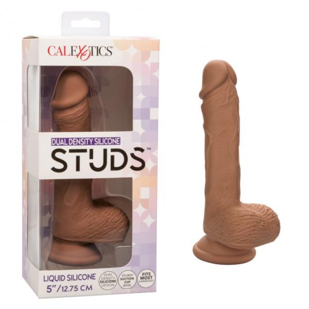 Dual Density Silicone Stud - 5inch Brown