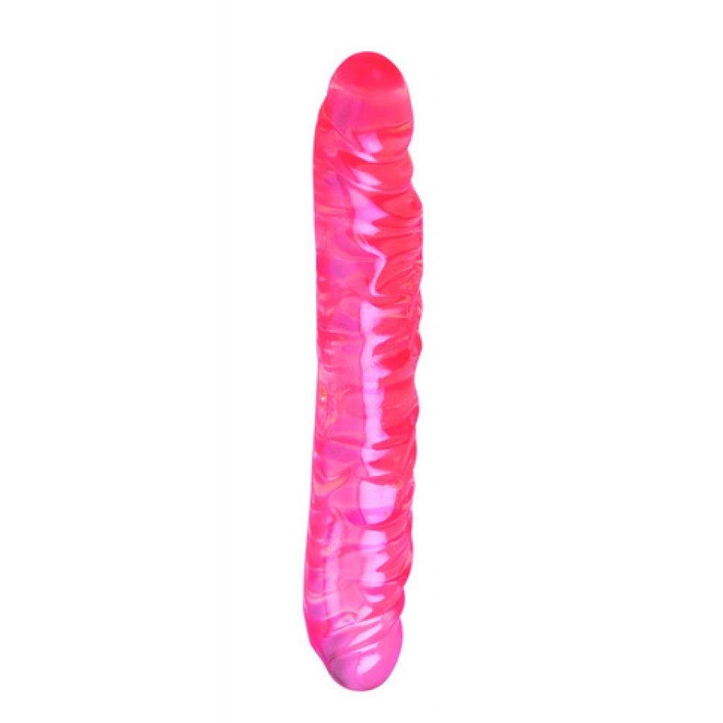 Translucent 12-Inch Double Dildo with Veins